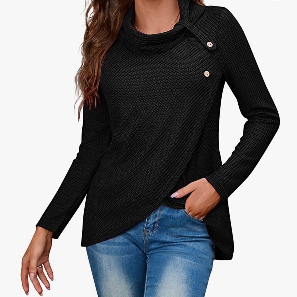 KILIG Woman’s Cowl Neck Sweater